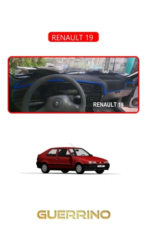 RENAULT 19 TORPİDO KORUMA HALISI KIRMIZI KENAR