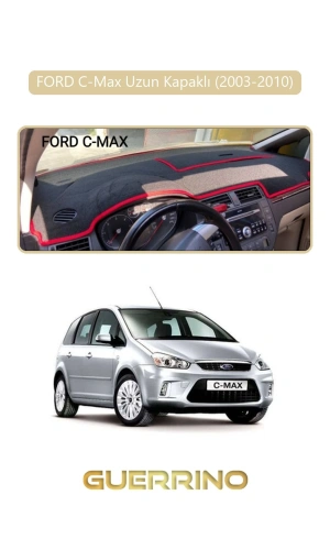 FORD C-Max uzun kapaklı (2003-2010)TORPİDO KORUMA HALISI BEJ KENAR