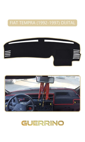 FIAT TEMPRA 1992-1997 Modellerine Uygun DijitalTORPİDO KORUMA HALISI BEJ KENAR