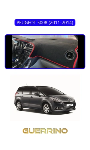 PEUGEOT 5008 (2011-2014)TORPİDO KORUMA HALISI MAVİ KENAR