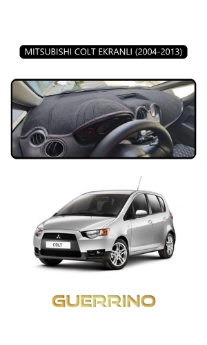MITSUBISHI COLT EKRANLI 2004-2013TORPİDO KORUMA HALISI SİYAH KENAR