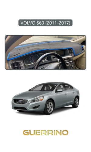 VOLVO S60 (2011-2017)TORPİDO KORUMA HALISI GRİ KENAR