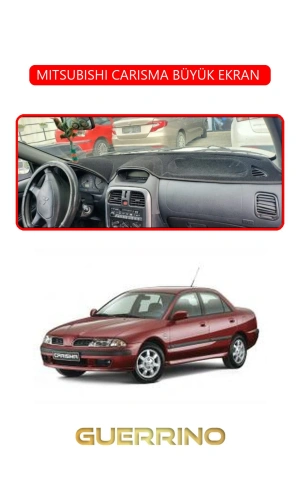 MITSUBISHI CARISMA BÜYÜK EKRAN TORPİDO KORUMA HALISI KIRMIZI KENAR