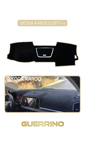 SKODA KAROQ 2017+TORPİDO KORUMA HALISI BEJ KENAR