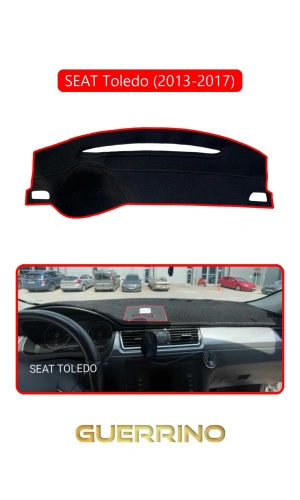 SEAT Toledo (2013-2017)TORPİDO KORUMA HALISI KIRMIZI KENAR