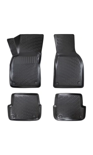 Audi A4 B6 2001-2006 3D Siyah Kokusuz Havuzulu Paspas Takımı