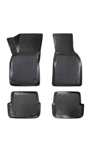 Audi A4 B9 2016 sonrası 3D Siyah Kokusuz Havuzulu Paspas Takımı