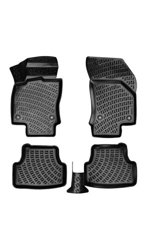 Audi A7 2016 Sonrası 3D Siyah Kokusuz Havuzulu Paspas Takımı