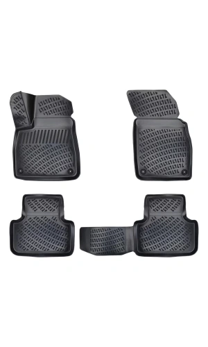 Audi Q5 2017 Sonrası 3D Siyah Kokusuz Havuzulu Paspas Takımı