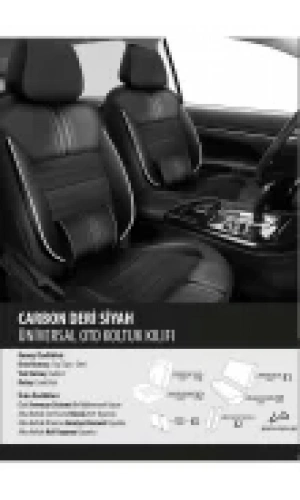 Audi Rs4 Koltuk Kılıfı Carbon Deri Siyah