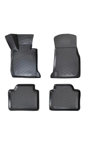 Bmw X1 2009-2015 3D Uyumlu Siyah Kokusuz Havuzlu Paspas Takımı