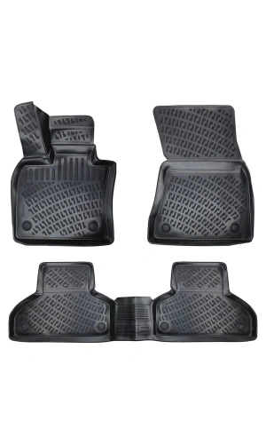 Bmw X6 2015-2019 3D Siyah Kokusuz Havuzulu Paspas Takımı