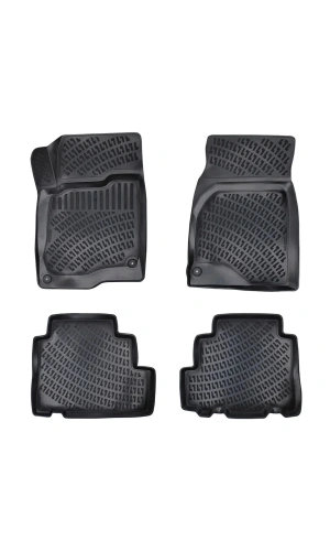 Chevrolet Aveo 2002-2011 3D Siyah Kokusuz Havuzulu Paspas Takımı