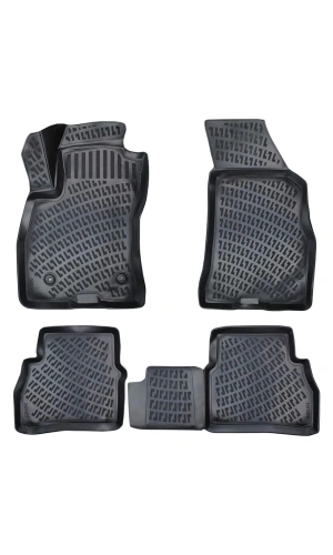 Fiat Doblo 2010-2015 3D Siyah Kokusuz Havuzulu Paspas Takımı