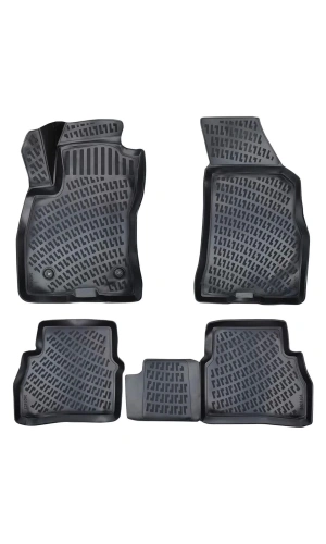 Fiat Doblo PANELVAN (2 Parça) 2000-2009 3D Siyah Kokusuz Havuzulu Paspas Takımı