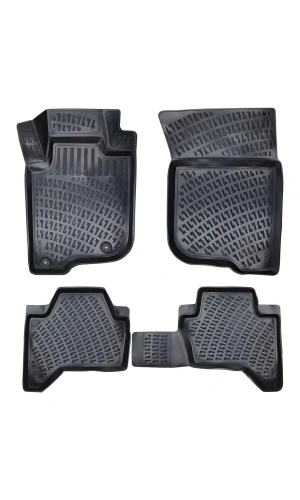 Fiat Fiorino PANELVAN (2 Parça) 2007 Sonrası 3D Siyah Kokusuz Havuzlu Paspas Takımı Uyumlu