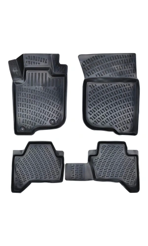 Fiat Palio PANELVAN ( 2 Parça ) 1996 Sonrası 3D Siyah Kokusuz Havuzulu Paspas Takımı