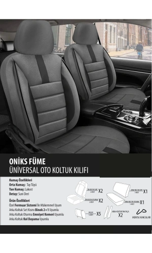 Fiat / Tofaş Murat 124 Koltuk Kılıfı Oniks Füme