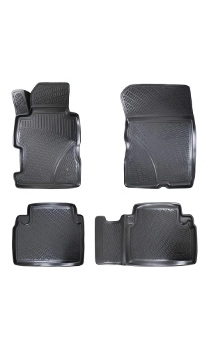 Honda Civic SEDAN 2001-2005 3D Siyah Kokusuz Havuzulu Paspas Takımı