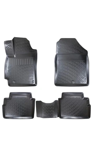 Hyundai Elantra 2010-2015 3D Siyah Kokusuz Havuzulu Paspas Takımı