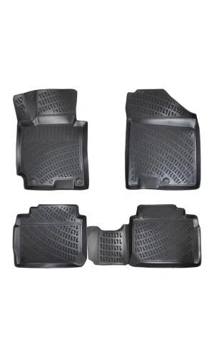 Hyundai I20 2014-2020 3D Siyah Kokusuz Havuzulu Paspas Takımı