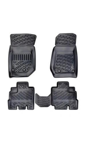 Jeep Compass 2017 Sonrası 3D Siyah Kokusuz Havuzulu Paspas Takımı