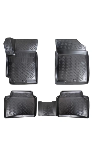 Kia Rio 2011-2017 3D Siyah Kokusuz Havuzulu Paspas Takımı