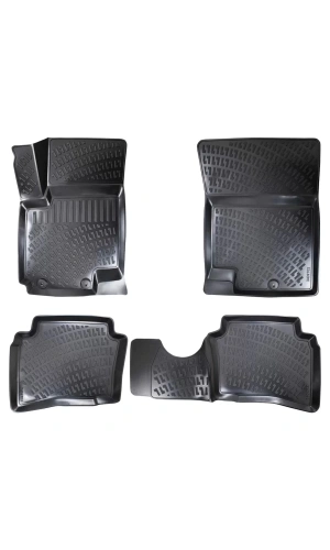 Kia Soul 2008-2013 3D Siyah Kokusuz Havuzulu Paspas Takımı