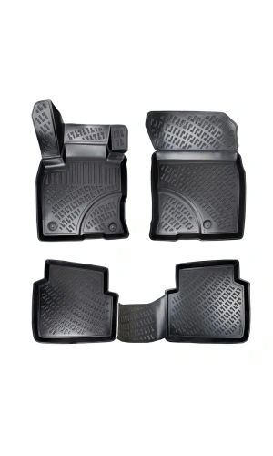 Kuga 2012-2019 3D Siyah Kokusuz Havuzulu Paspas Takımı