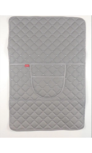 Lüks Deri Cepli Araç Koltuk Arkası Organizer Gri