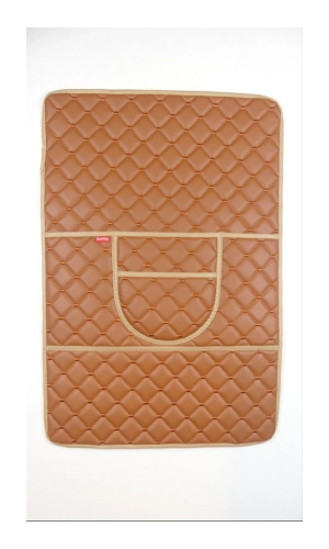 Lüks Deri Cepli Araç Koltuk Arkası Organizer Taba