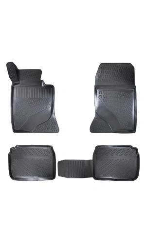 Mercedes E Serisi W212 2010-2016 3D Siyah Kokusuz Havuzulu Paspas Takımı