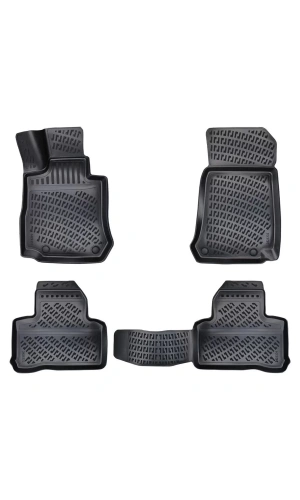 Mercedes GLC 2015 Sonrası 3D Siyah Kokusuz Havuzulu Paspas Takımı