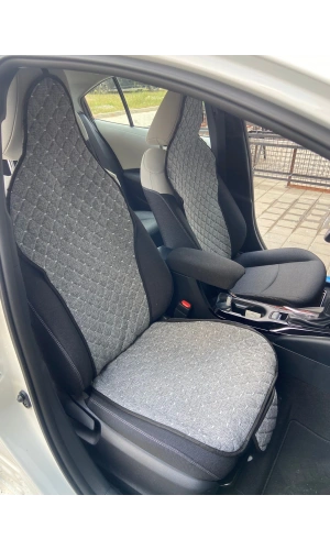 Mg Araç Uyumlu Koltuk Koruyucu Cepli Terletmez Kılıf Minder Seti gri