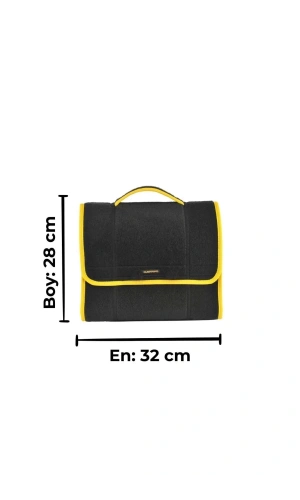 Midi Araç Bagaj Çantası Araba Bagaj Organizer Bagaj Düzenleyici Çanta Oto Bagaj Düzenleyici Sarı