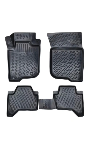 Mitsubishi Pajero 2006 sonrası Uyumlu  3D Siyah Kokusuz Havuzulu Paspas Takımı