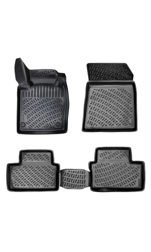 Nissan Altima 2018 Sonrası 3D Siyah Kokusuz Havuzulu Paspas Takımı