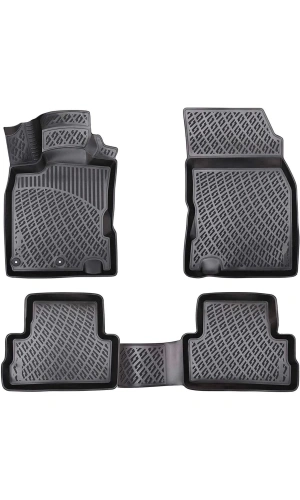 Nissan Qashqai 2013 Sonrası 3D Siyah Kokusuz Havuzulu Paspas Takımı