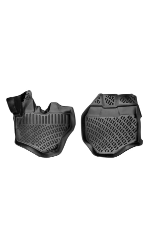 Opel Combo PANELVAN (2 Parça) 2011-2017 3D Siyah Kokusuz Havuzulu Paspas Takımı