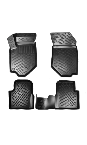 Peugeot 207 2006-2014 3D Siyah Kokusuz Havuzulu Paspas Takımı