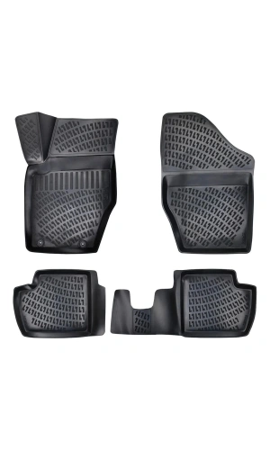 Peugeot 308 2008-2013 3D Siyah Kokusuz Havuzulu Paspas Takımı