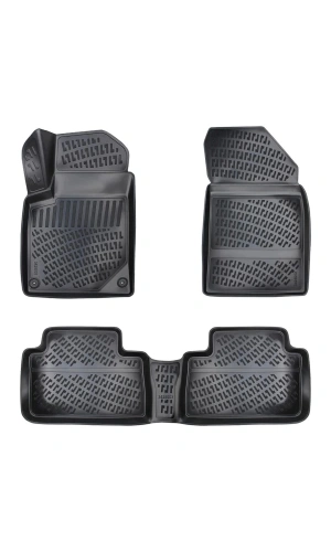 Peugeot 407 2003-2010 3D Siyah Kokusuz Havuzulu Paspas Takımı