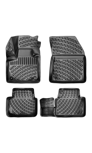 Peugeot Bipper 2008 Sonrası 3D Siyah Kokusuz Havuzulu Paspas Takımı