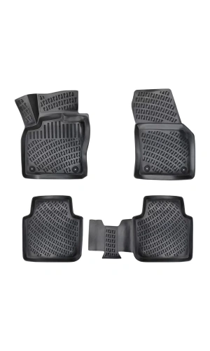 Seat Leon 2012-2020 3D Siyah Kokusuz Havuzulu Paspas Takımı