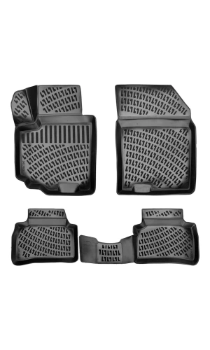 Suzuki Vitara 5 Kapı 2005-2014 3D Siyah Kokusuz Havuzulu Paspas Takımı