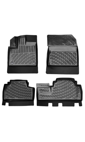 Toyota Rav4 2006-2012 3D Siyah Kokusuz Havuzulu Paspas Takımı