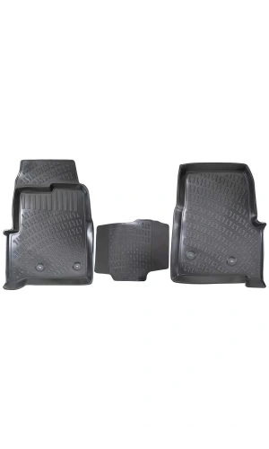 Transit 2013-2019 3D Siyah Kokusuz Havuzulu Paspas Takımı