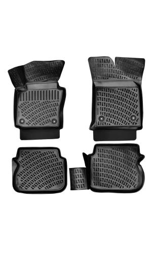 Volkswagen Caddy Panelvan (2 PARÇA) 2003-2010 3d Siyah Kokusuz Havuzulu Paspas Takımı