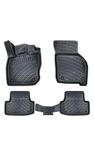 Volkswagen Golf 5 2003-2009 3D Siyah Kokusuz Havuzulu Paspas Takımı