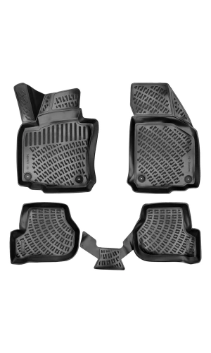 Volkswagen Jetta 2005-2011 3D Siyah Kokusuz Havuzulu Paspas Takımı